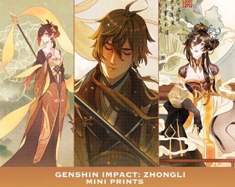 Genshin Impact Zhongli Mini Prints