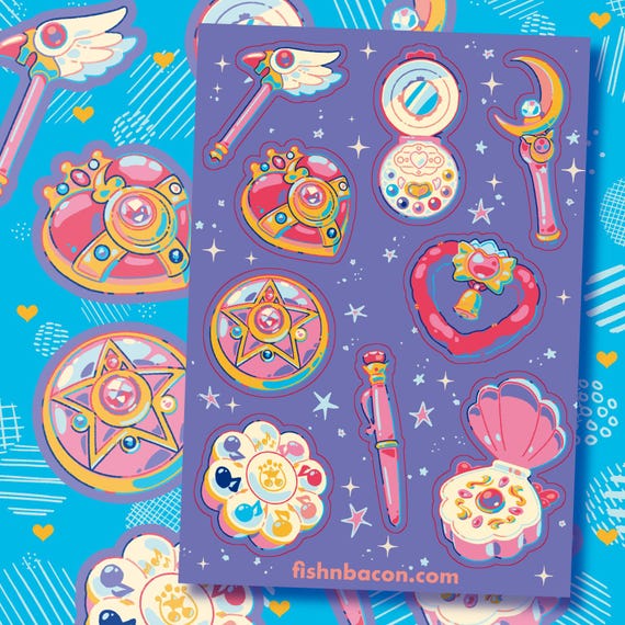Magical Girl Transformation Sticker Sheet