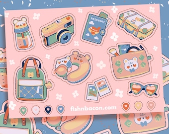 Travel Essentials Sticker Sheet