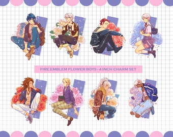 Fire Emblem Flower Boys Charm Set