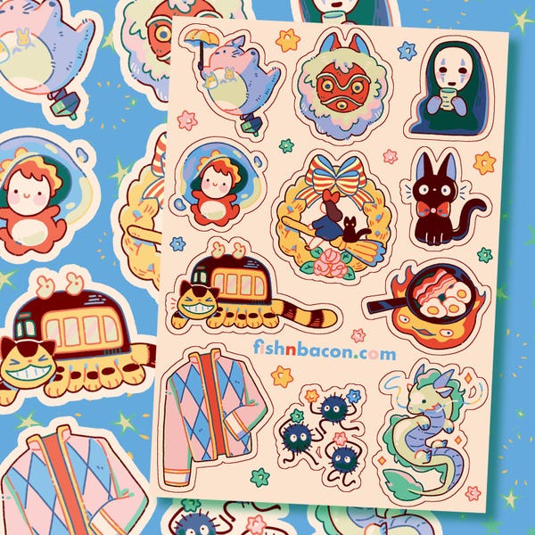 Ghibli Sticker Sheet