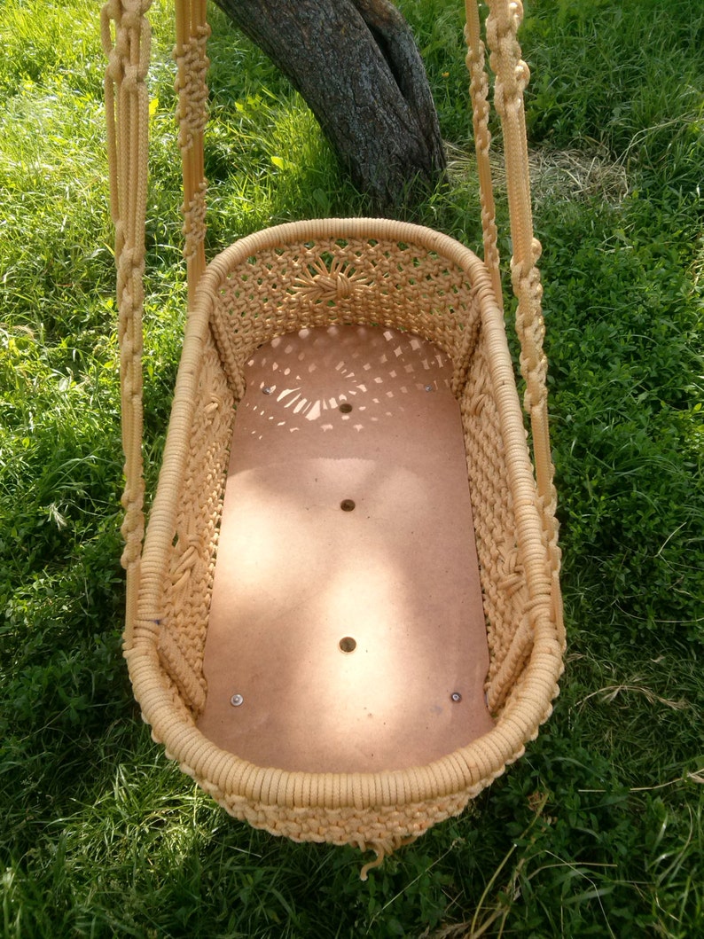 Baby Cradle hanging swinging Custom Color Available handmade Etsy