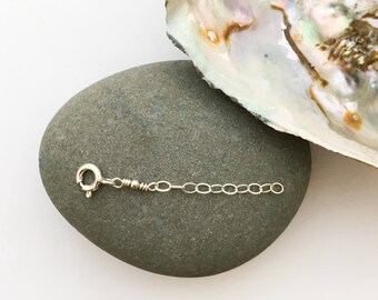 Chain Extender, Chain Adjuster, Necklace Extender, 1", 2", 3", 4", 5", Sterling Silver, Silver Necklace. Make a Necklace or Bracelet Longer.