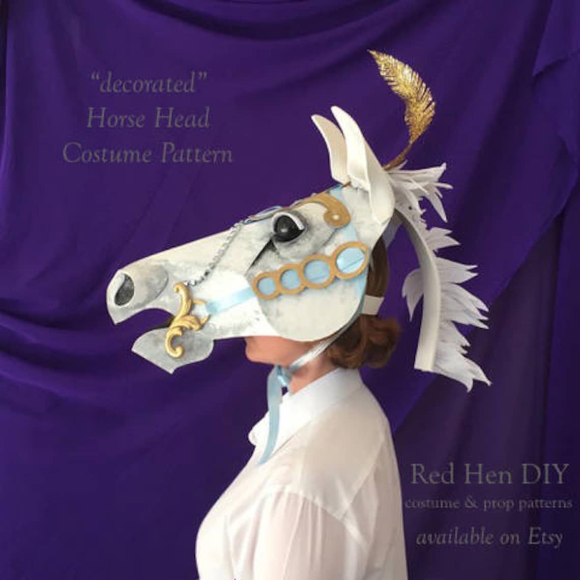 Horse Head Costume Mask Pattern Etsy
