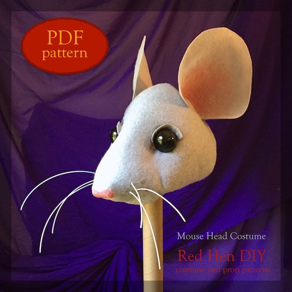 Mouse Rat Head Costume Pattern | Etsy