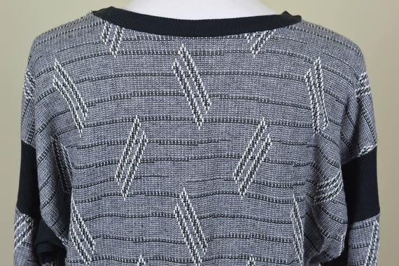 Geometric Knit Tunic // Vintage 1980s // Size 8 S… - image 5