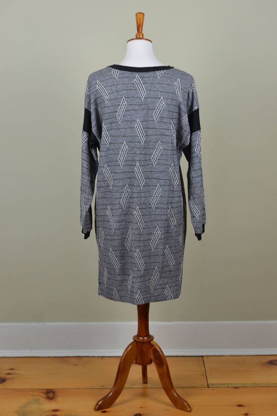 Geometric Knit Tunic // Vintage 1980s // Size 8 S… - image 4