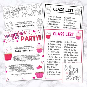 Volante editable del día de San Valentín, volante de fiesta de clase del día de San Valentín, fiesta de clase del día de San Valentín, volante de fiesta de clase del día de San Valentín
