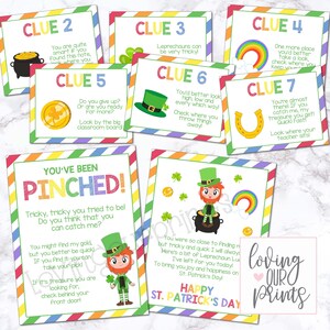 Chasse au trésor de la Saint-Patrick, École de chasse au trésor leprechaun, Activité de la Saint-Patrick en classe, Chasse au trésor de la Saint-Patrick