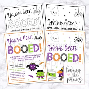 Youve Been Booed, Youve Been Booed Printable, You&#39;ve Been Boo&#39;d, We&#39;ve Been Booed, You&#39;ve Been Booed, Halloween Printable, Instant Download