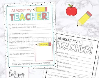 Student Teacher Gift from Students, Teacher Appreciation Week Gift Ideas, Teacher Appreciation Week Gift, All About Teacher, End of Year
