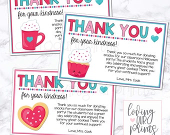 Editable Valentines Day Thank You Card, Valentine Thank You For Teachers, Valentine's Day Thank You Card, Valentine Thank You Printable
