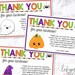 Editable Halloween Thank You Cards, Halloween Thank You Notes ...