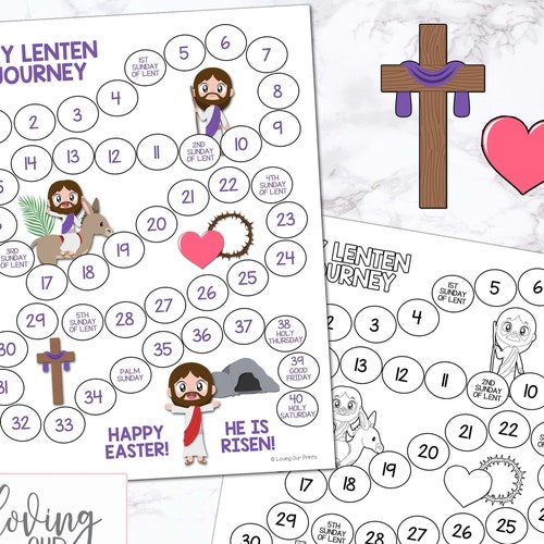 Lent Calendar Printable Poster - Etsy