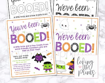 Youve Been Booed, Youve Been Booed Printable, You've Been Boo'd, We've Been Booed, You've Been Booed, Halloween Printable, Instant Download