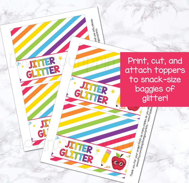 Jitter Glitter, Jitter Glitter Printable, Jitter Glitter Kindergarten