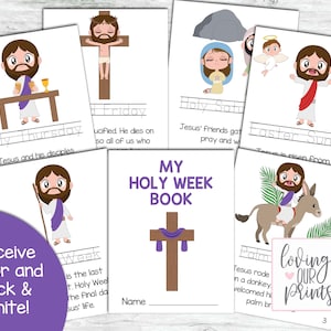 Holy Week, Holy Week for Kids, Lent for Kids, Catholic Lent, Holy Week Coloring, Holy Week printable, Lent Activities for Kids