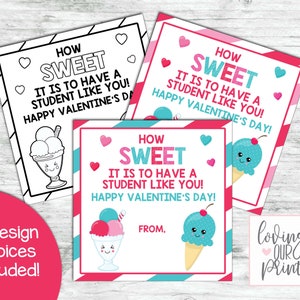 Valentines from teacher, Student Valentines, Valentines from teacher for students, Valentines from teacher to class, Editable Valentine Tags