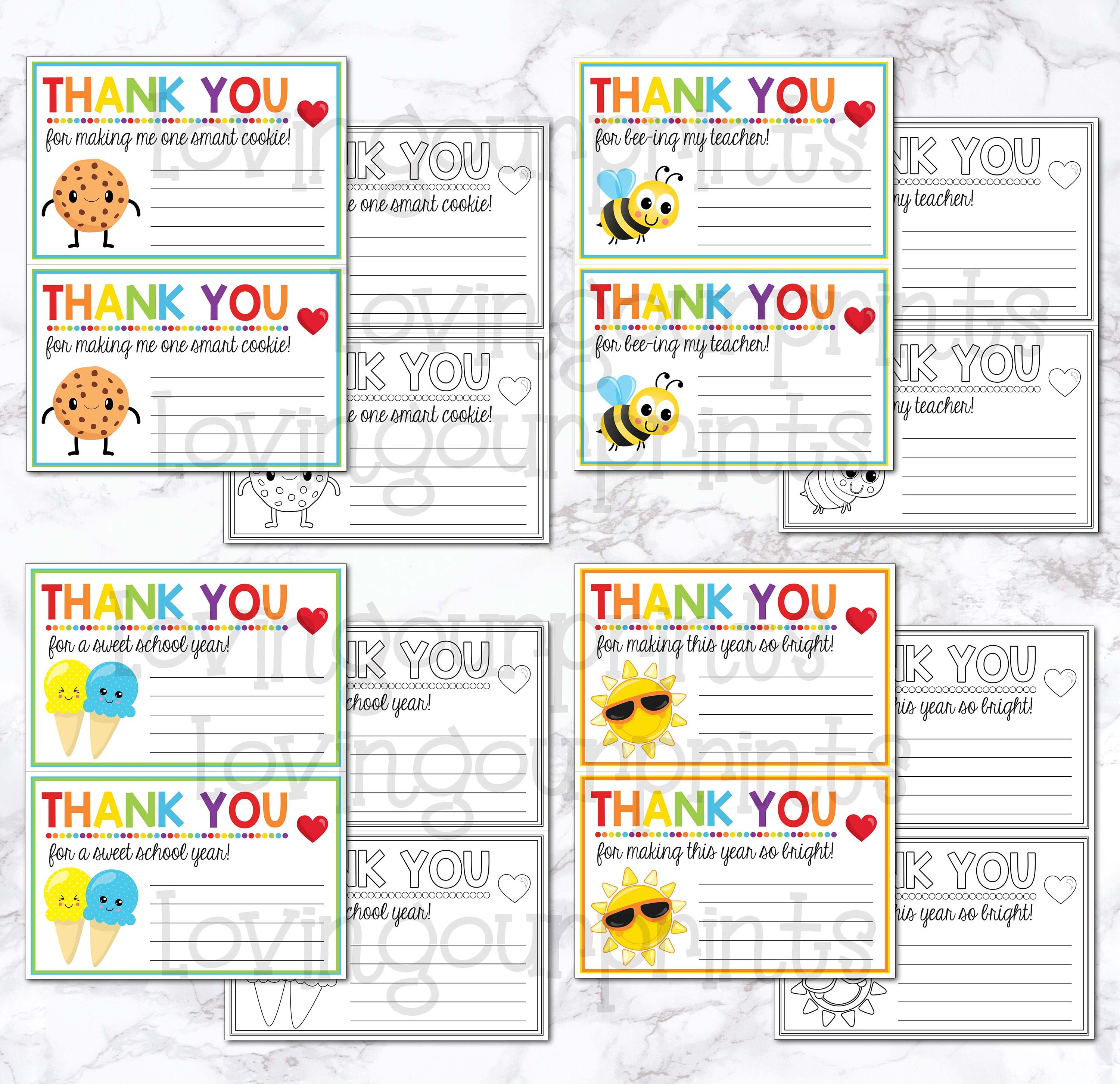 Teacher Appreciation Notes Bundle, Teacher Appreciation Note, Teacher ...