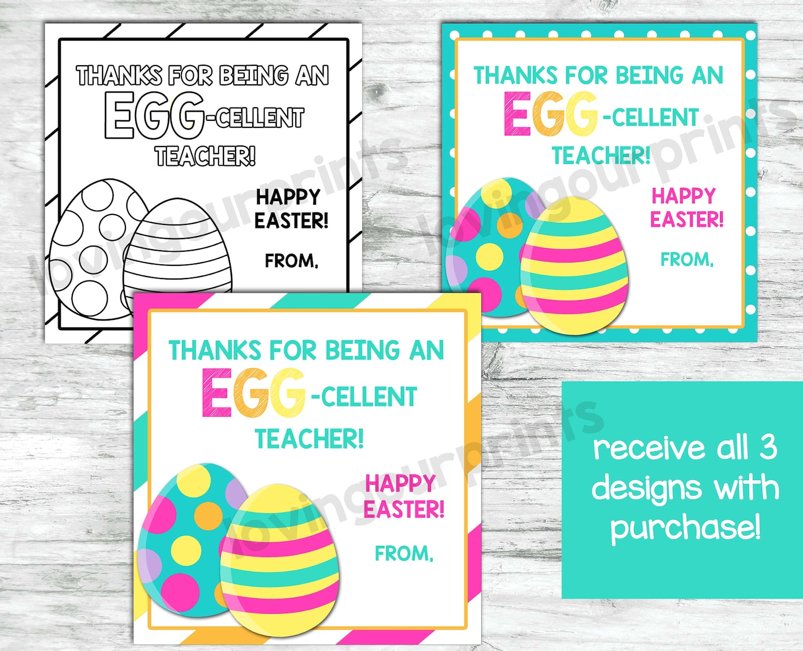 Eggcellent Teacher Editable Eggcellent Teacher Tag - Etsy