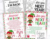 Elf arrival letter, Editable Elf letter, Elf Letter Printable, Elf Welcome Letter, Elf Welcome Back Letter, Elf Is Back Letter, Elf Goodbye