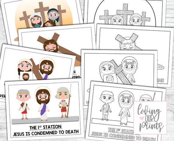 Stations of the Cross Printable Stations of the Cross for - Etsy