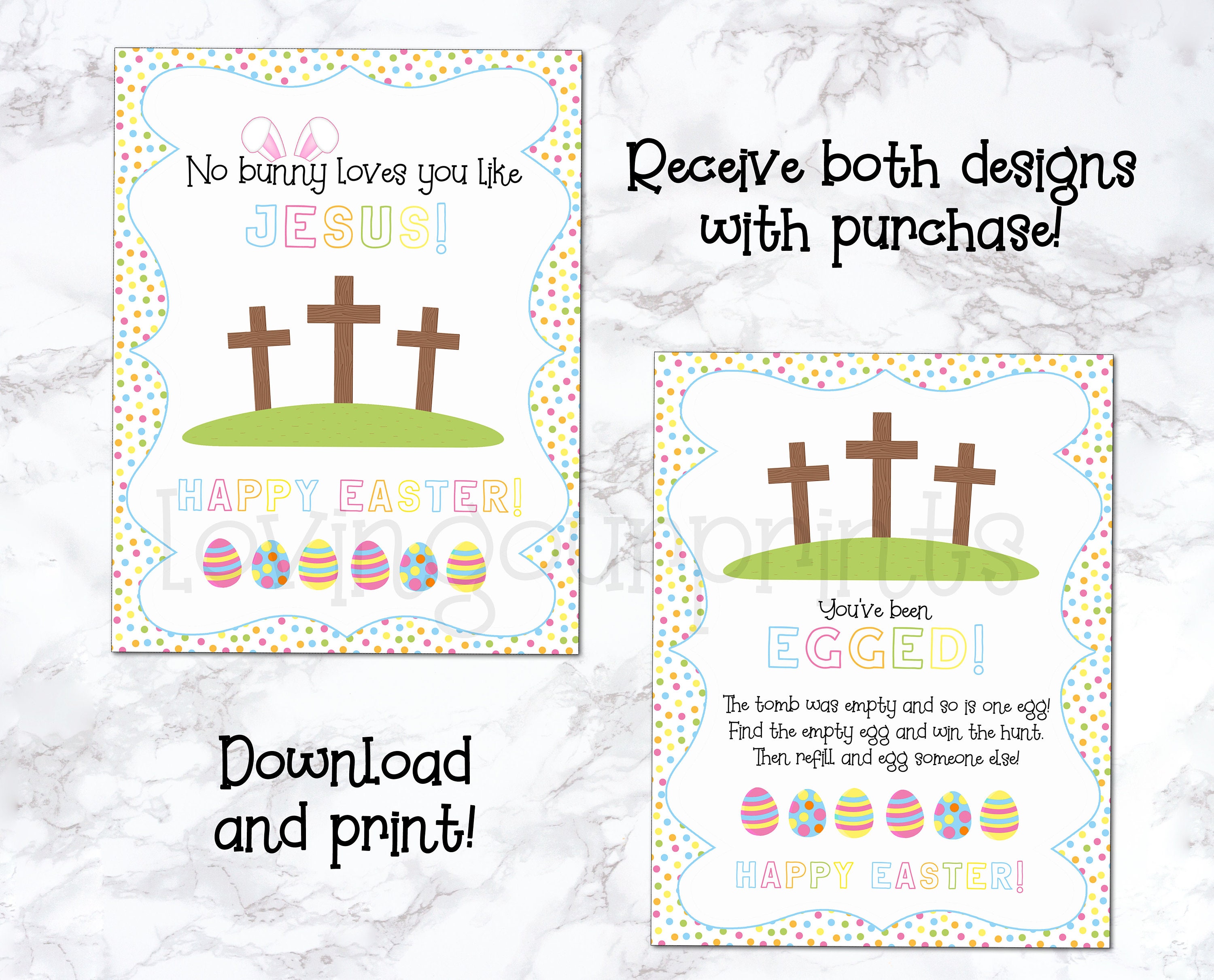 You ve Been Egged Empty Tomb Easter Printable For Kids Etsy