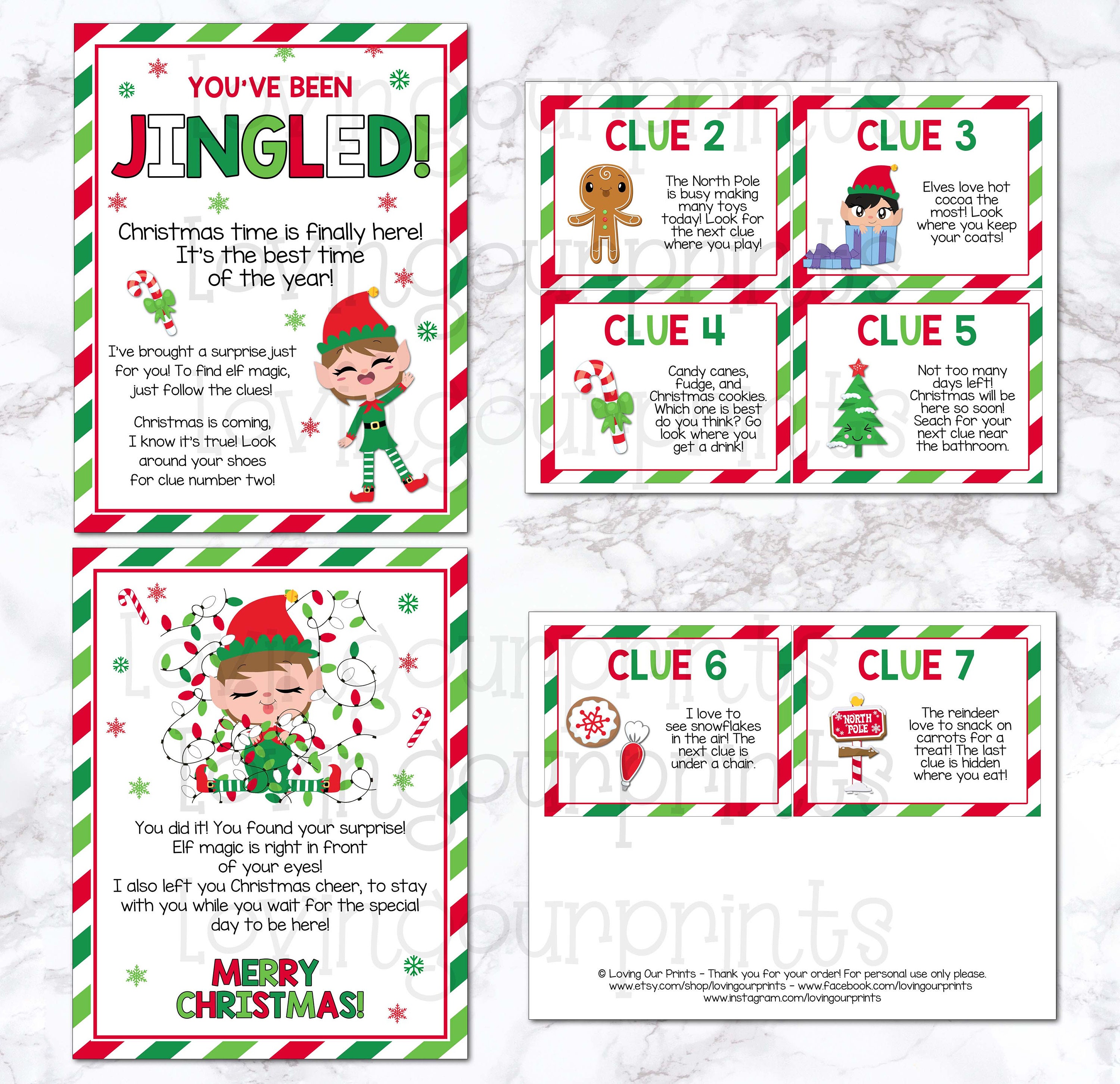 Elf Scavenger Hunt, Christmas Scavenger Hunt, Christmas Scavenger Hunt ...