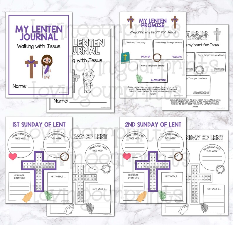 Lent for Kids, Lent Printable, Lent Journal, Lenten Journal, Lent ...
