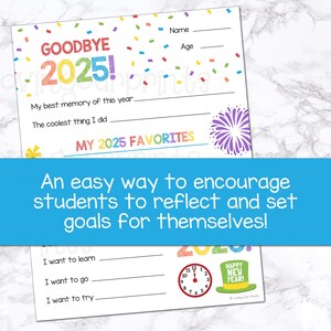 New Year Goals for Kids, New Years Resolution Kids, New Years Resolution Worksheet, New Year Resolution for kids, New Year 2026 image 3