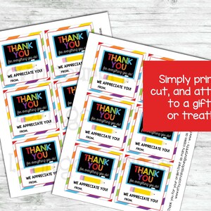Editable Teacher Appreciation Tags, Teacher Appreciation Tags Printable ...