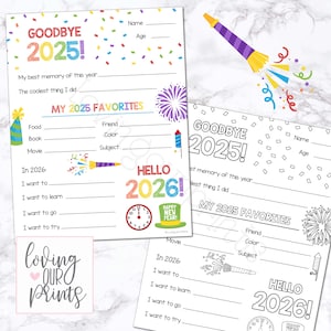 New Year Goals for Kids, New Years Resolution Kids, New Years Resolution Worksheet, New Year Resolution for kids, New Year 2026 image 1