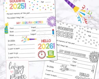 New Year Goals for Kids, New Years Resolution Kids, New Years Resolution Worksheet, New Year Resolution for kids, New Year 2026