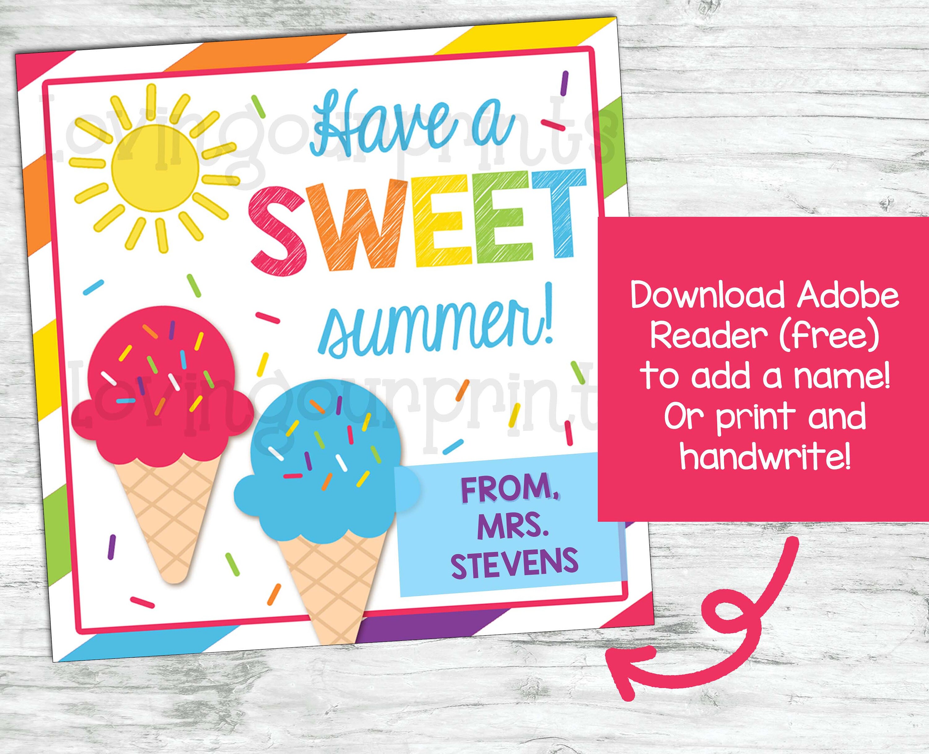 Have a Sweet Summer Tag Have a - Il Fullxfull.3960841751 87jr