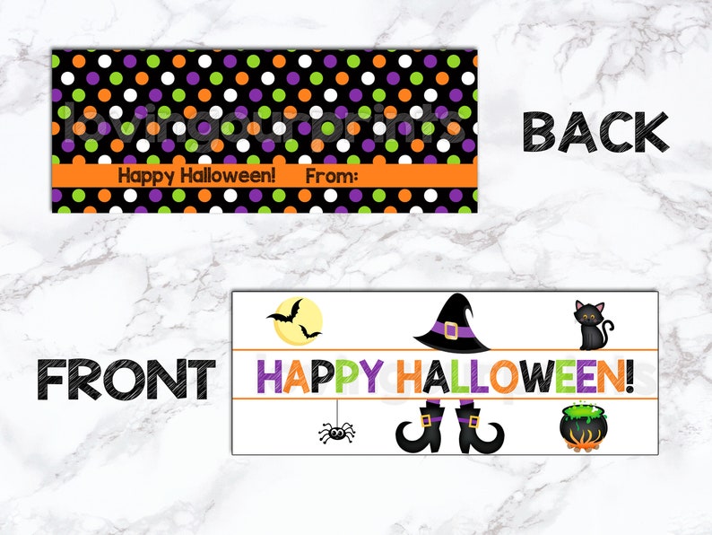 Editable Halloween Gift Tag, Printable Halloween Tag, Halloween Treat ...