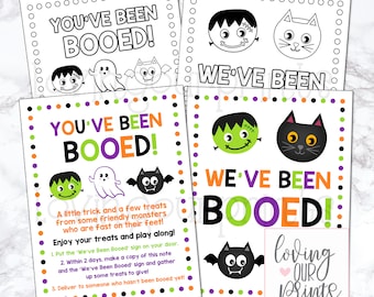 Youve Been Booed Printables, Youve Been Booed, You've Been Booed, You've Been Boo'd Printables, Halloween Printables, Instant Download