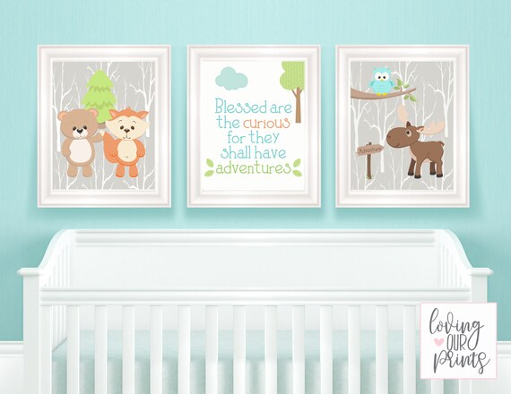 woodland animal theme nursery