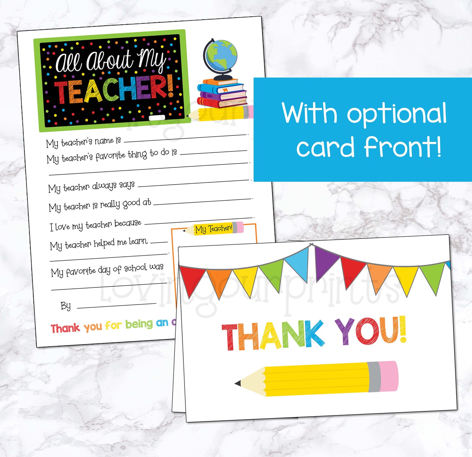 All About My Teacher, Teacher Appreciation Week, All About My Teacher ...