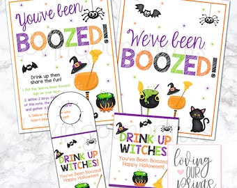 You've Been Boozed, Youve Been Boozed, Youve Been Boozed Tag, Youve Been Boozed Printable, You've Been Boozed Printable, Halloween Printable