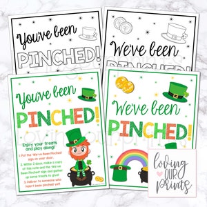 You&#39;ve Been Pinched, Youve Been Pinched, Staff Morale Booster, St Patricks Day Printable, Youve Been St. Patricks