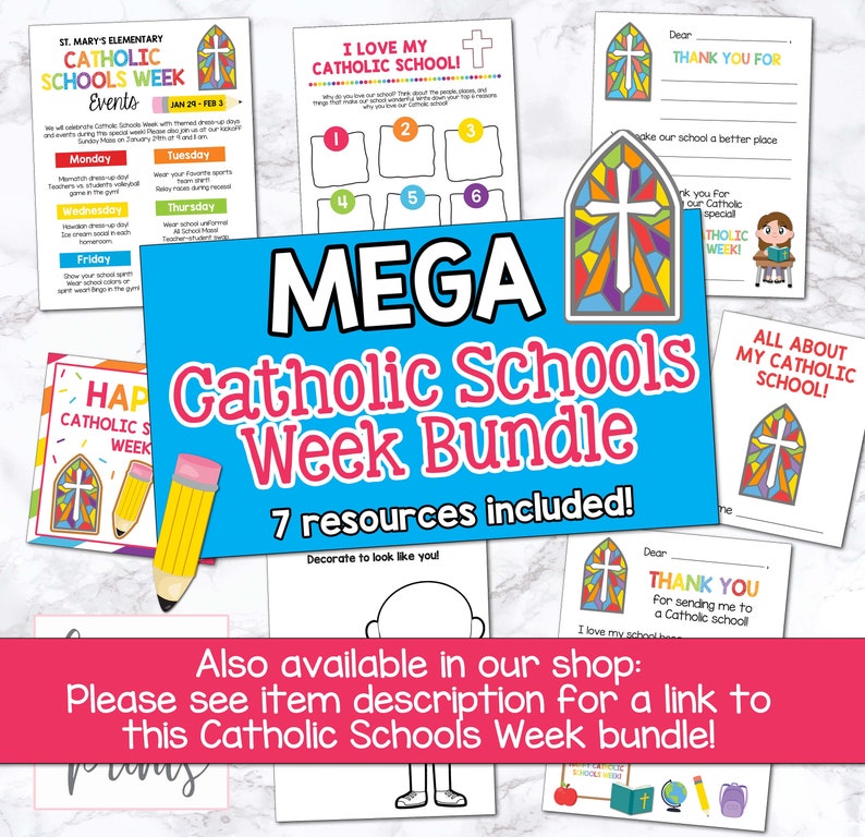 Catholic Schools Week, Catholic Schools Week Flyer, Editable Template ...