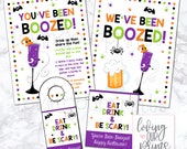 Youve Been Boozed, You've Been Boozed, Youve Been Boozed Tag, Youve Been Boozed Printable, You've Been Boozed Printable, Halloween Printable