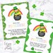 Lepechaun Notes for Kids, St. Patrick's Day Printable, Leprechaun Trap ...