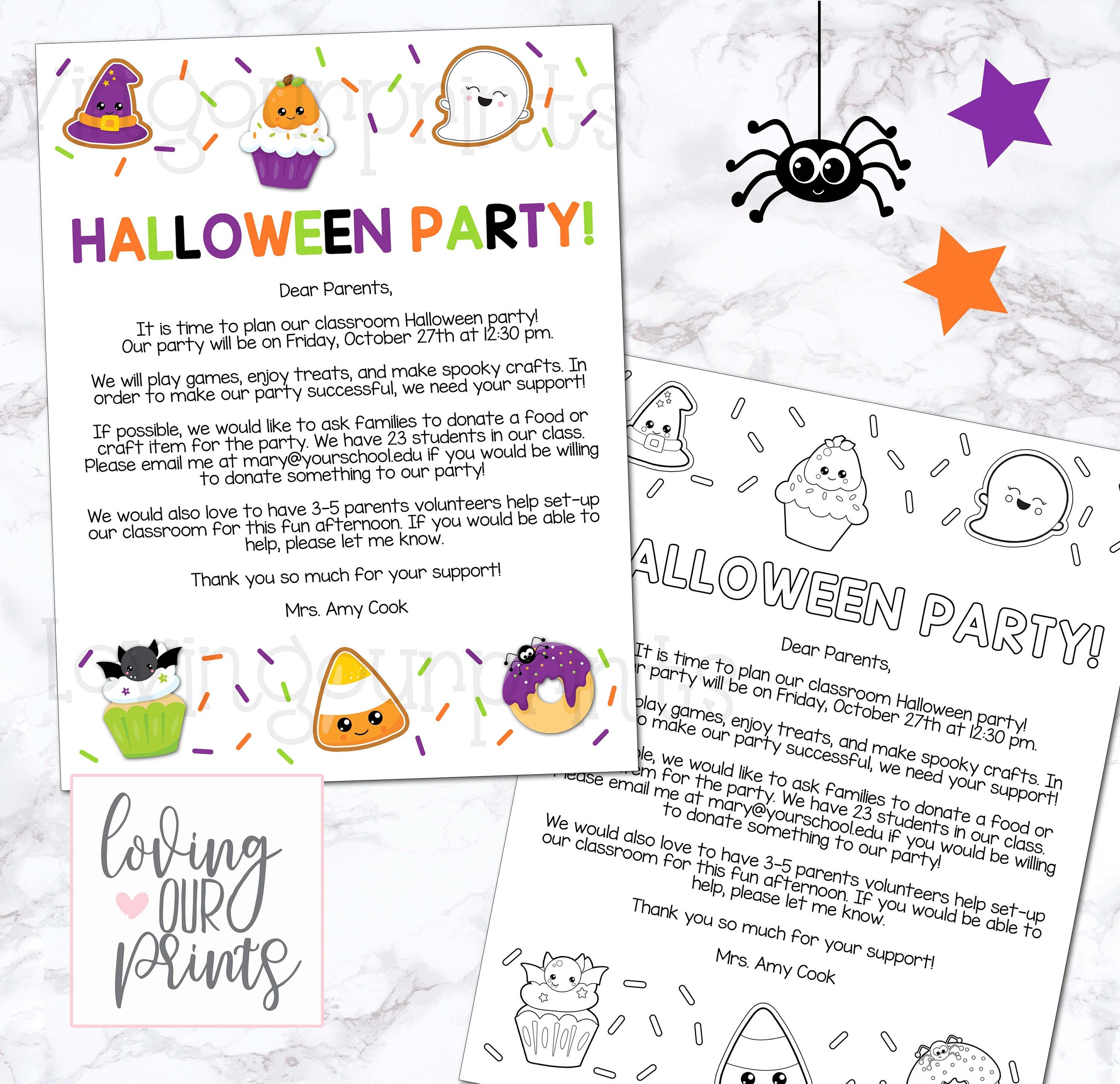 Classroom Halloween Party, Classroom Halloween Party Flyer, Halloween Class Party Printables, Halloween Classroom Party, Classroom Halloween