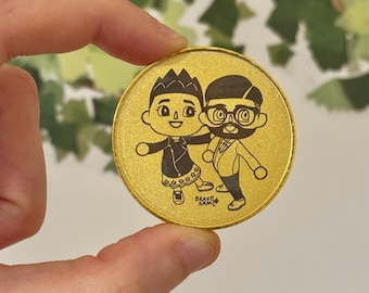 Moneda de la Suerte Personalizada – Talismán Grabado | Ficha de Bolsillo para Buenas Vibras y Energía Positiva | Regalo de Ánimo con tu Escritura