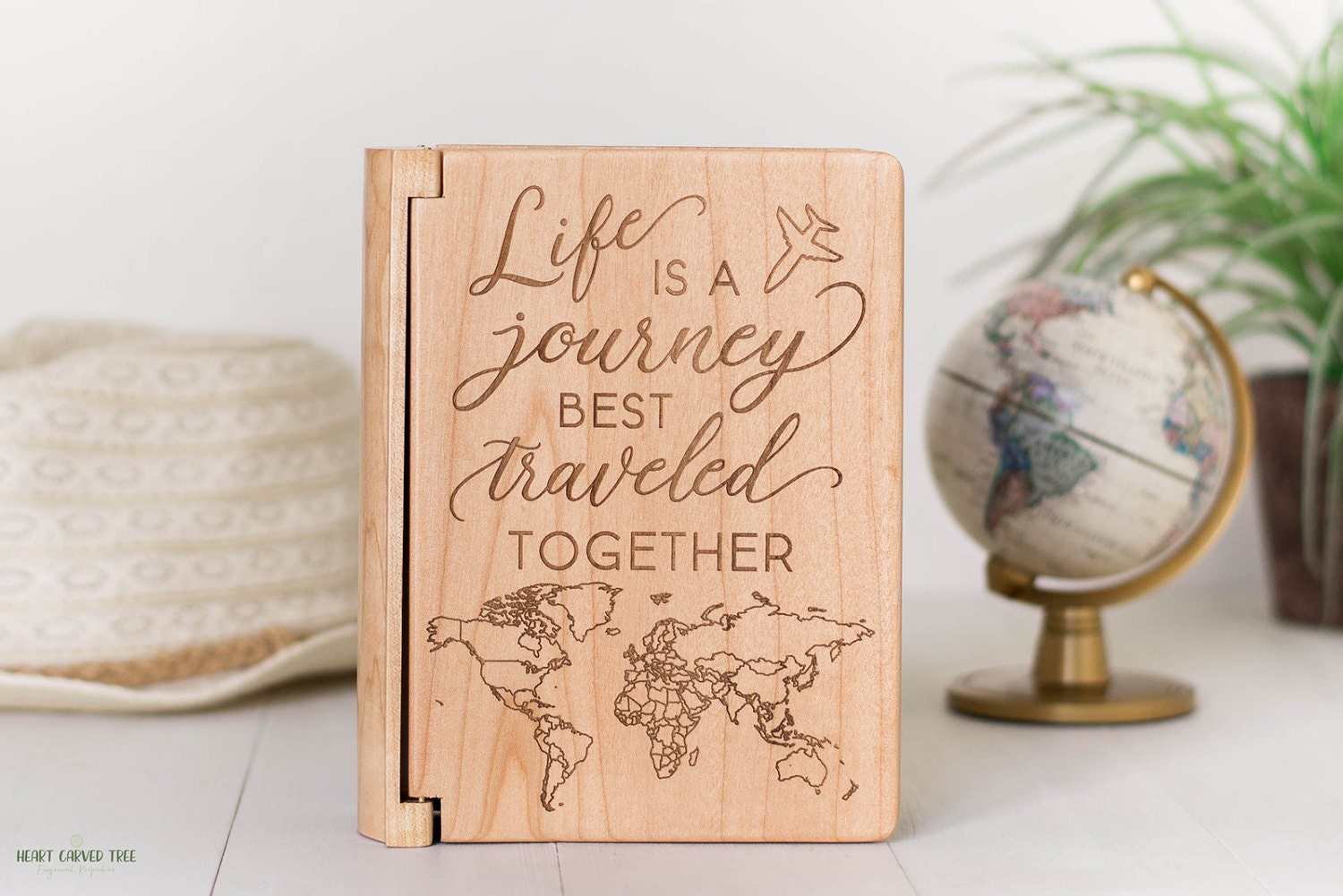 Life is a Journey Best Traveled Together, Couple Adventure Book, Custom  Bucket List Engraved Personalized Wedding Gift, Adventure Journal 