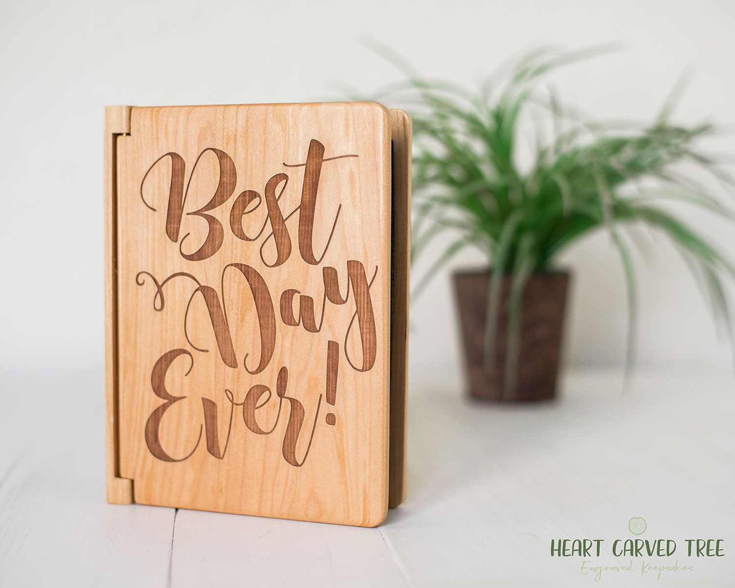 Best Day Ever Photo Album Wood Wedding Photo Album 4x6 Etsy
