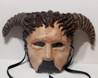 Rams Horn Faun Mask