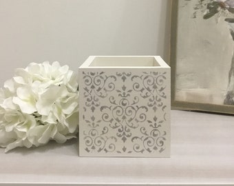 Wood Flower Box, French Country Centerpiece Box, Farmhouse Centerpiece Box, Accent Table Decor, Shower/Wedding Centerpiece