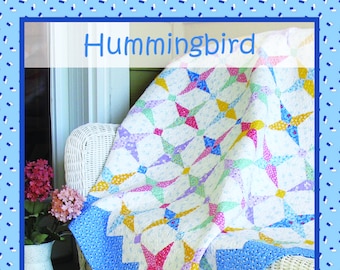 Hummingbird; a 1930s style pattern by Darlene Zimmerman, Digital only. Easy new method!